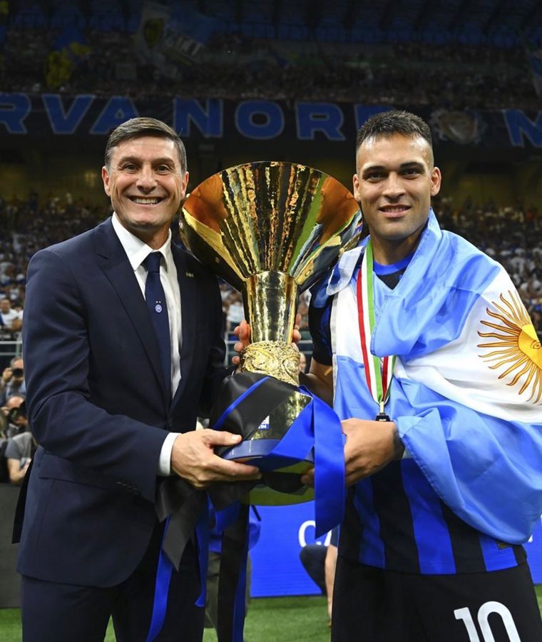 Zanetti expresó su apoyo por Lautaro tras el 7° puesto en el Balón de Oro. Foto: @Inter