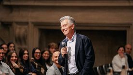Mauricio Macri en la Universidad de Bolonia. Mauricio Macri en la Universidad de Bolonia.