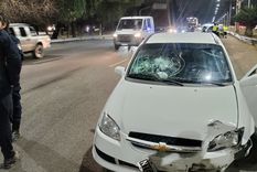 Accidente en el Acceso Sur.