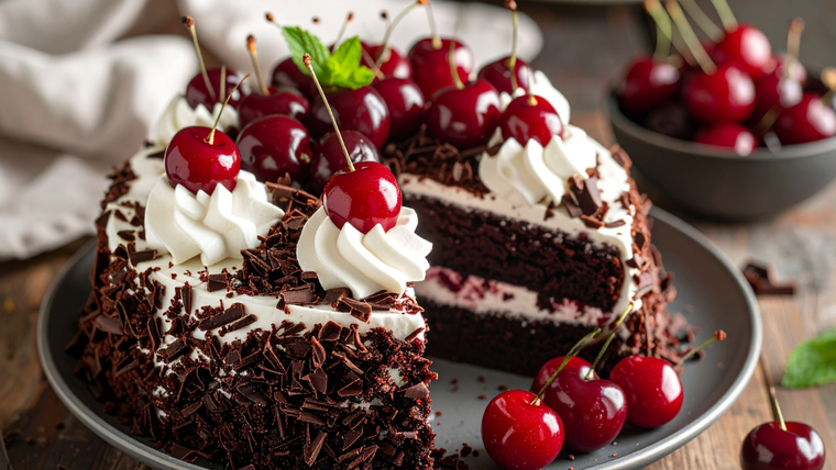 Recetas de cocina irresistibles: la Torta Selva Negra que todos quieren repetir.