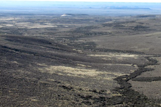 El Gran Bajo de San Julián se encuentra aunos 50 kilómetros de Puerto San Julián (Santa Cruz) y ha sido declarado Monumento Natural por la provincia de Santa Cruz.. Foto: Wikipedia
