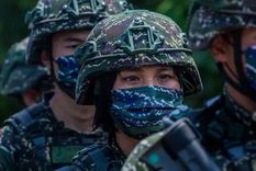 Foto: GETTY IMAGES. El ejército de Taiwán realiza ejercicios ante una posible invasión china de forma periódica.