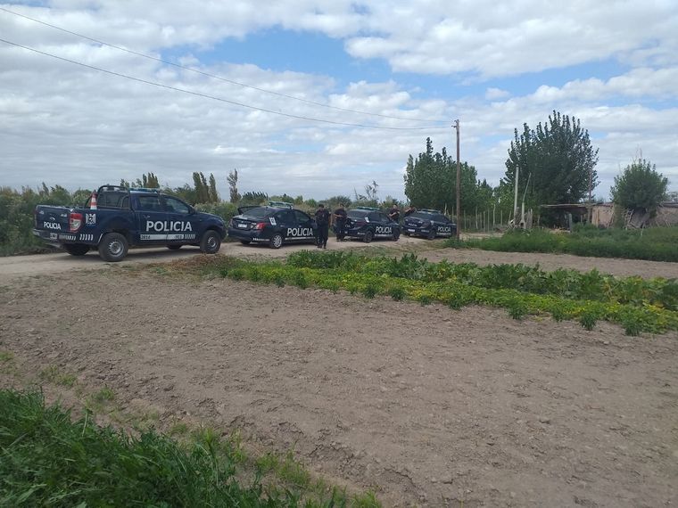 El operativo en el lugar. Foto: Ministerio de Seguridad