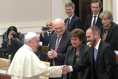 El Papa nombró Martín Guzmán como miembro de la Pontificia Academia de Ciencias Sociales del Vaticano,una plataforma que sirvió para lograr un acercamiento con las autoridades del FMI. Foto: Telam