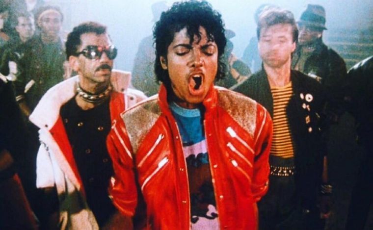 Michael en su mejor época, en el video clip de ¨Beat It¨
