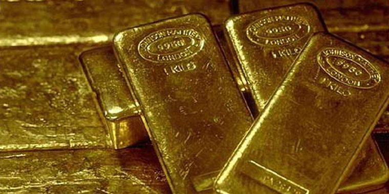 Lingotes de oro. Lingotes de oro.