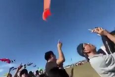 taiwan: una nina de tres anos volo por los cielos atada a un barrilete