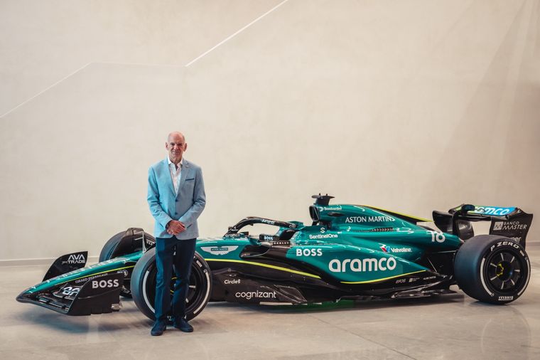 Aston Martin sumó un refuerzo de lujo: Adrian Newey. Foto: @AstonMartinF1