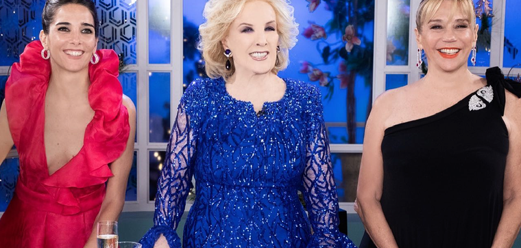 Mirtha Legrand con Marcela Tinayre y Juana Viale. Foto: Fuente: Instagram - mirthalegrand