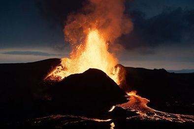 MDZol | El volcán Fagradalsfjall, en la península de Reykjanes, Islandia. Foto: GETTY IMAGES