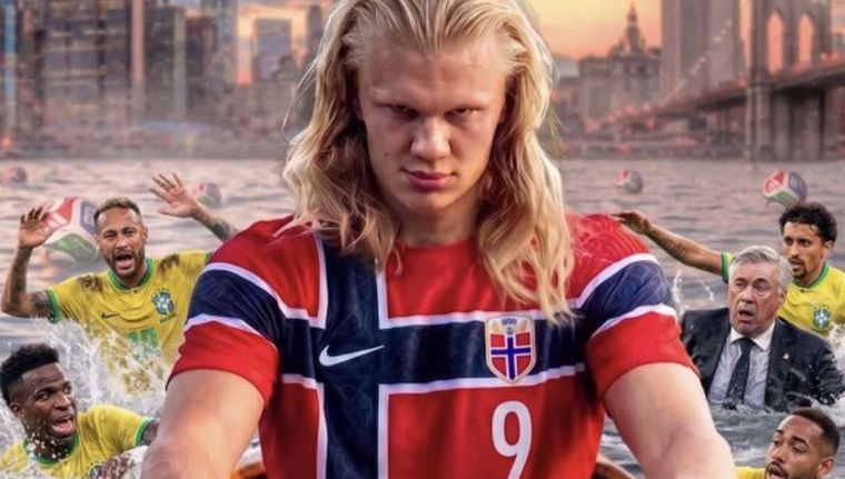 El remo noruego del Vikingo Erling Haaland hizo naufragar a Brasil una vez más en un Mundial.&nbsp;