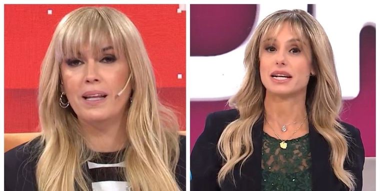 Viviana Canosa y Mariana Fabbiani, en un tenso duelo por el rating. Foto: Captura de video El Trece y América TV