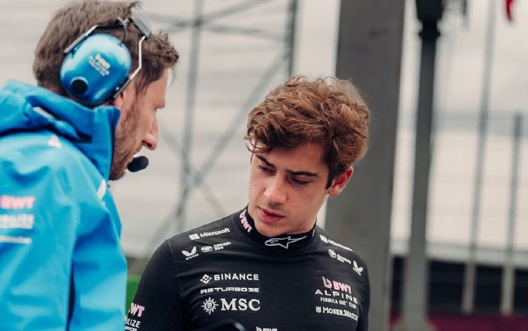 Franco Colapinto, decepcionado tras la clasificación en Brasil.