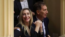 Karina Milei y Diego Santilli en el Congreso