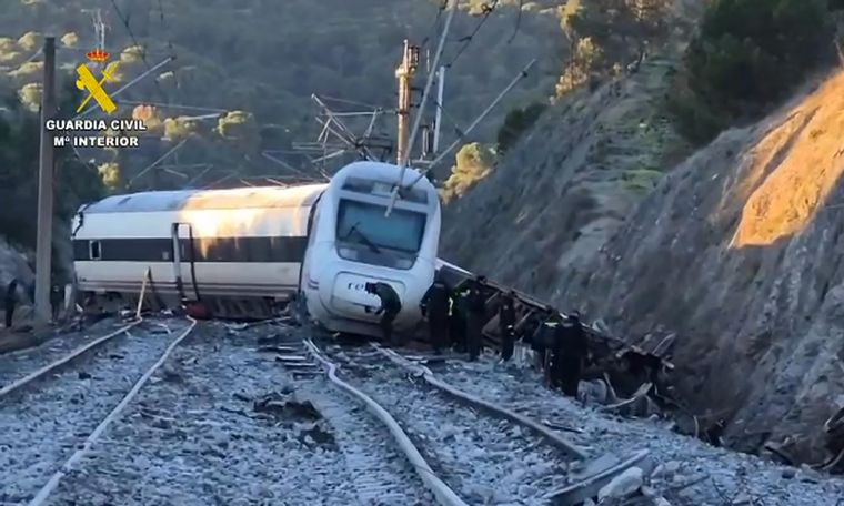 Accidente trenes españa