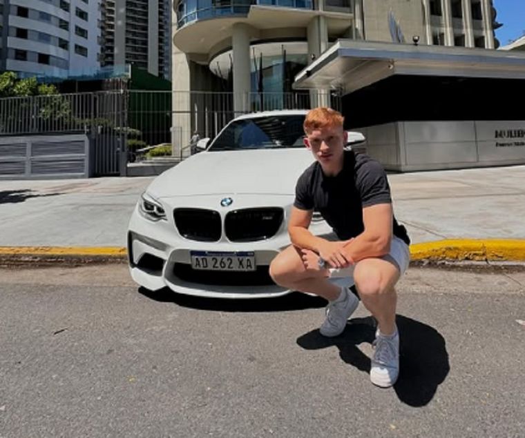 El joven trader acusado de estafas y amenazado por miembros de La 12 Foto: IG: matiasscardozo
