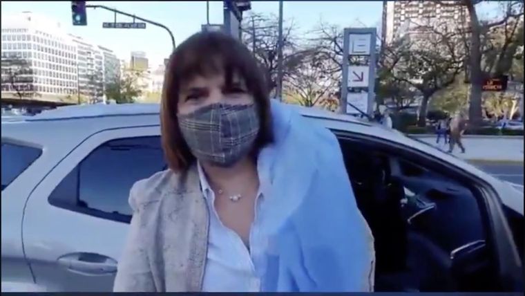 Bullrich se subió a otra marcha contra el Gobierno.