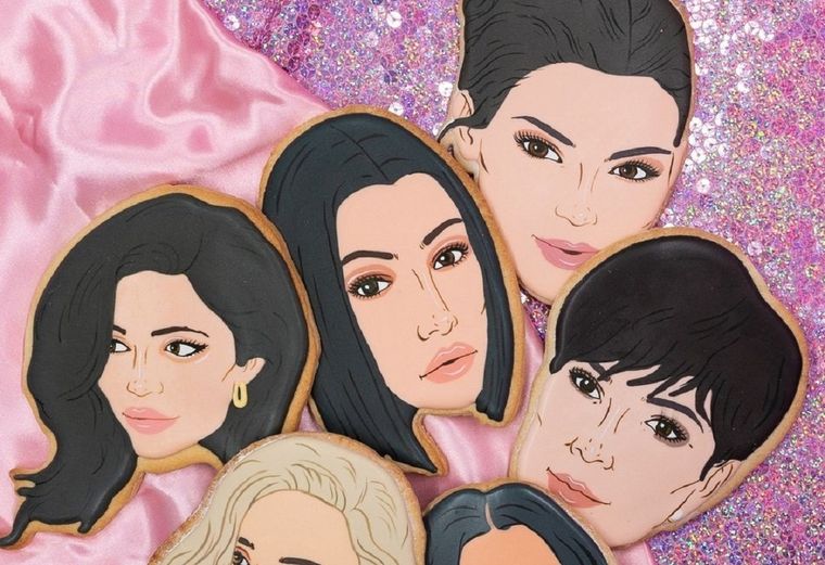 Toda la familia Kardashian en versión cookie. Foto: Instagram