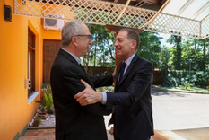 Hugo Passalacqua junto a Diego Santilli, en Misiones. Hugo Passalacqua junto a Diego Santilli, en Misiones.