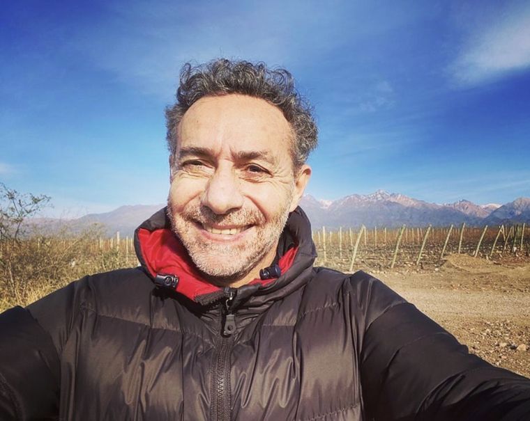 Luis Majul disfruta de los paisajes mendocinos. Foto: Instagram @luis_majul