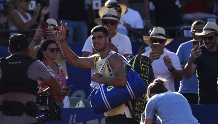 Carlos Alcaraz se despidió en semifinales del ATP de Buenos Aires Foto: Juan Mateo Aberastain Zubimendi / MDZ