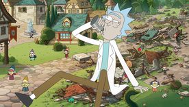 El abuelo Rick haciendo de las suyas en la noventa temporada de Rick y Morty.