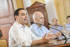 Gustavo Valdés junto a Horacio Rodríguez Larreta Foto: Twitter @gustavovaldesok