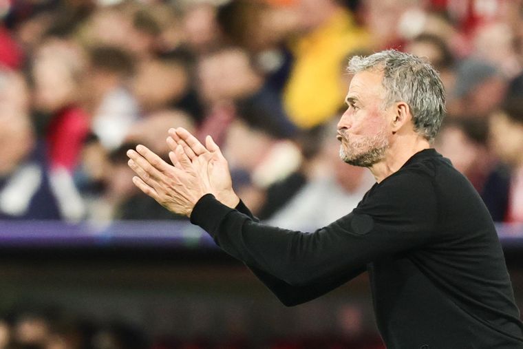 Luis Enrique palpitó la final de la Champions contra el Arsenal.