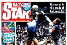 la unica tapa del mundo que se desubico con la noticia de maradona