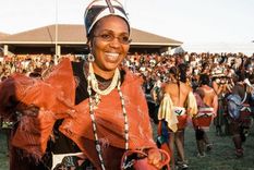La reina Mantfombi Dlamini-Zulu, aquí en una imagen de 2004, murió inesperadamente a finales de abril. Foto: AFP