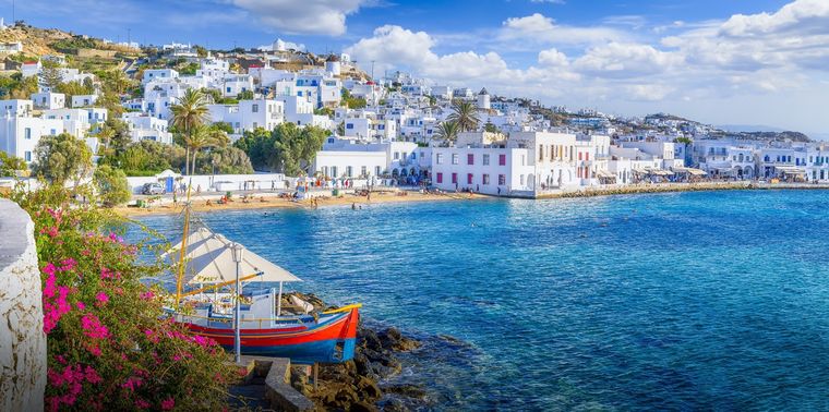 La isla de Mykonos es uno de los destinos más exclusivos de Europa Foto: Shutterstock