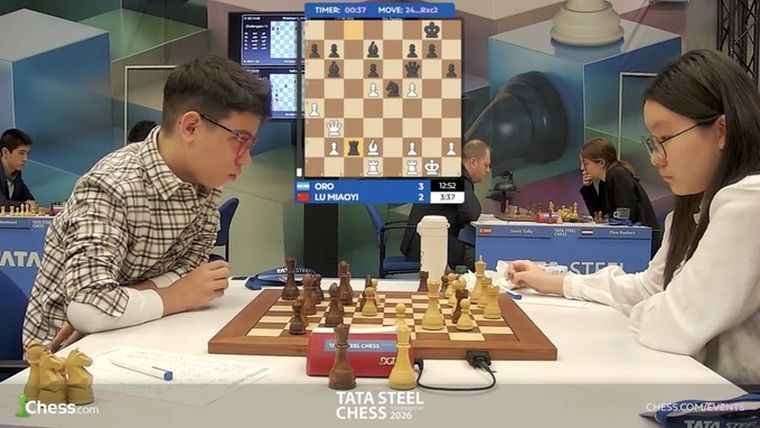 Faustino Oro continúa sorprendiendo en el ajedrez internacional. Faustino Oro continúa sorprendiendo en el ajedrez internacional.