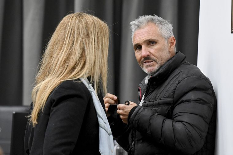 Nicolás Pachelo en una de las audiencias del tercer juicio Foto: Télam
