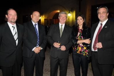 MDZol | Hugo Scherbovsky, Julio Camsen, Jorge Panella - presidente de AMEM -, Marcela Boito y el secretario de Turismo, Luis Böhm. Foto: Nacho Gaffuri / MDZ