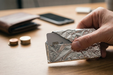 MDZol | tarjeta de crédito, papel de aluminio