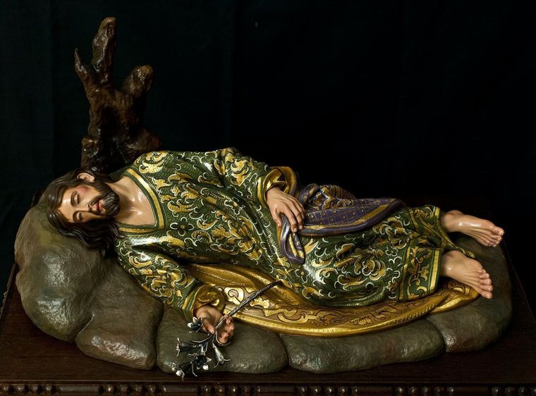 El sueño de San José. Foto: Gentileza: Escultor Pérez Rojas.