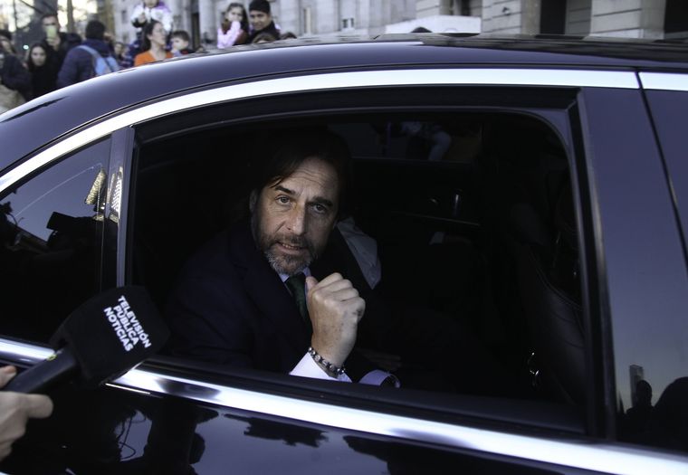 Luis Lacalle Pou estuvo en La Rural. Foto: Noticias Argentinas