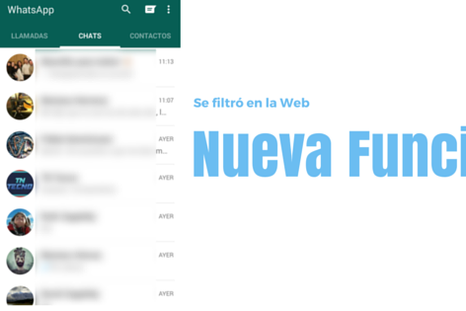 Se filtró una nueva función de WhatsApp