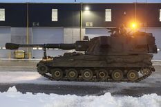 Un tanque británico Challenger 2 Foto: EFE