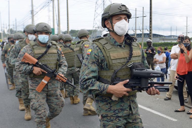 El presidente ecuatoriano ha autorizado el uso de la fuerza para recuperar el control de las prisiones. Foto: Télam