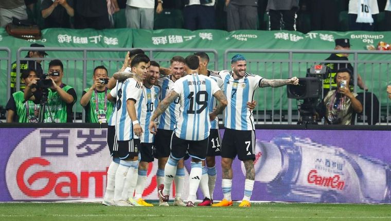 La Scaloneta logró una nueva victoria. Foto: EFE