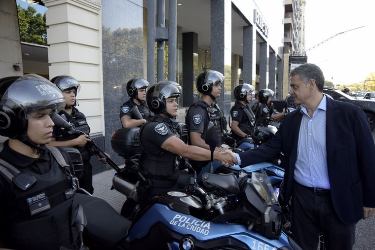 Jorge Macri anunció más policía motorizada para prevención del delito Foto: Gobierno de la Ciudad