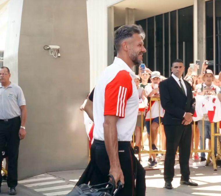 Demichelis habló sobre su línea de cinco defensores Foto: @riverplate