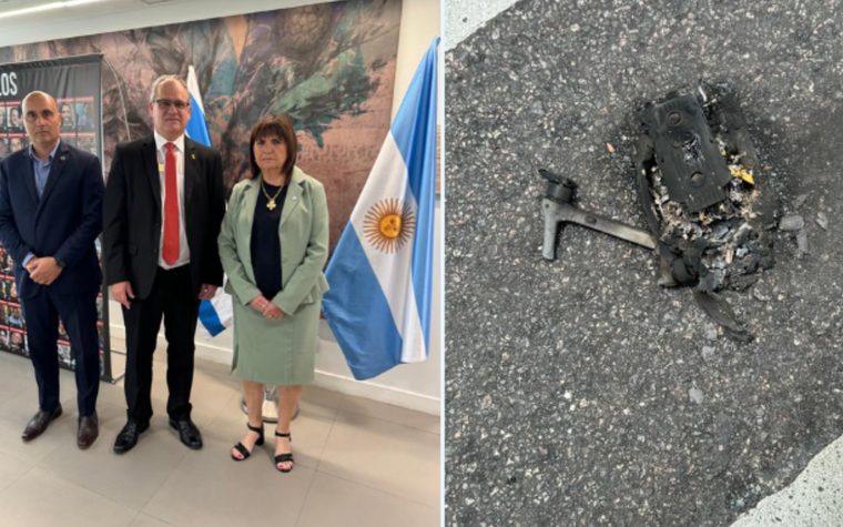 La ministra de Seguridad, Patricia Bullrich aseguró que no se trató de un ataque. Foto: X