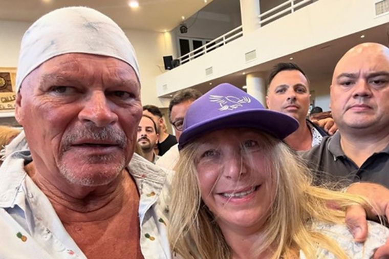 Alfa se mostró con El Jefe el Mar del Plata. Foto: archivo