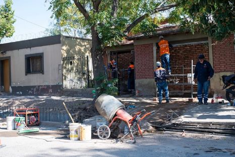 Intervención municipal en calle Gorriti. Intervención municipal en calle Gorriti.