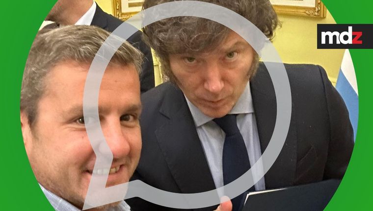 Javier Milei y Mariano Campero