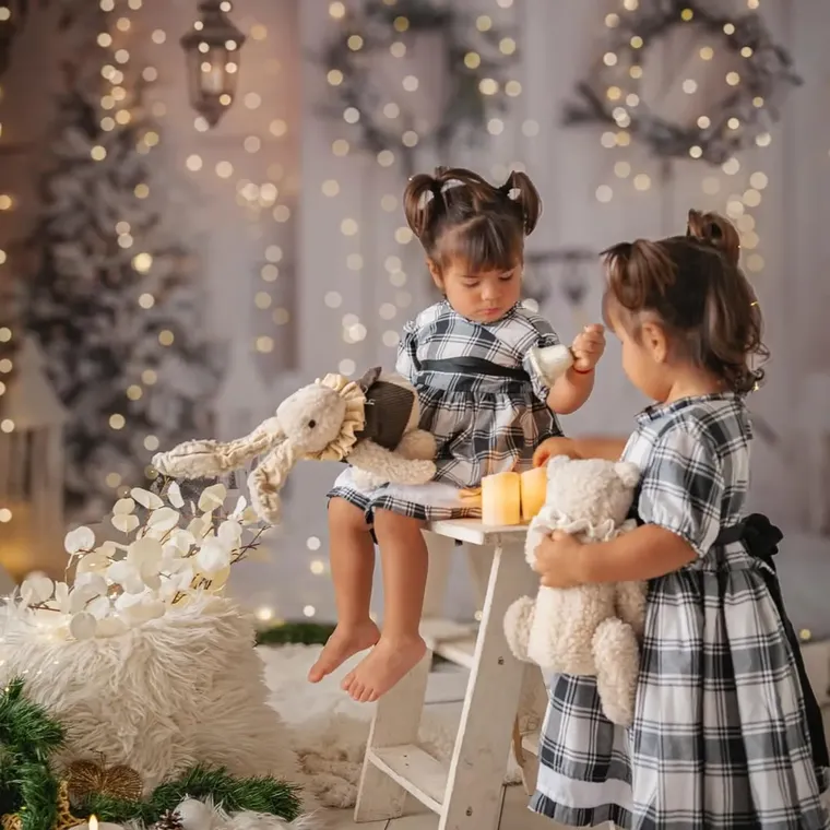 La decoración de Navidad se convirtió en el escenario perfecto para celebrar el milagro de la vida. La decoración de Navidad se convirtió en el escenario perfecto para celebrar el milagro de la vida.