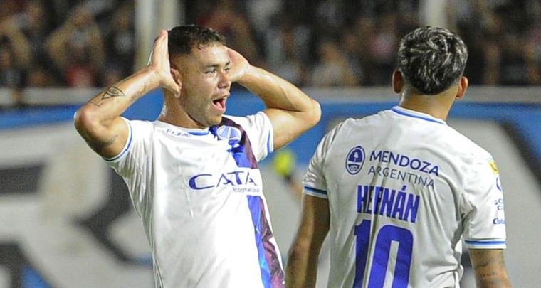 Conechny celebra su gol ante Central Córdoba. Foto: Télam