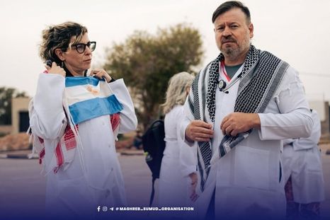 Paula Gimenez y Lucas Aguilar eran parte de una caravana de ayuda humanitaria. Paula Gimenez y Lucas Aguilar eran parte de una caravana de ayuda humanitaria.